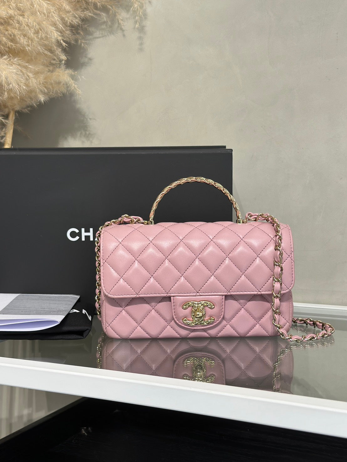 CHANEL 24A Handle Mini CF20 - 粉金