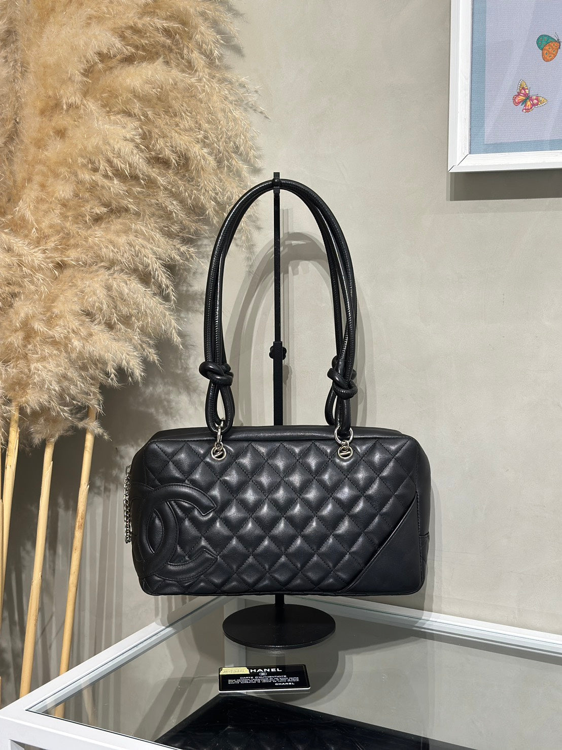 CHANEL 康朋保齡球包 - 黑8開