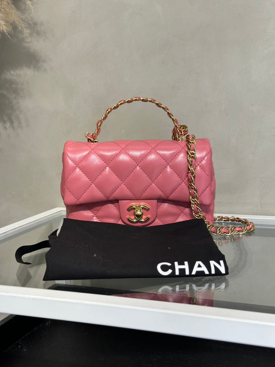 CHANEL 23B Handle CF - 小號唇膏粉金
