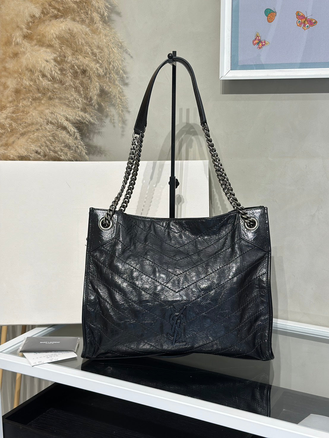 YSL Niki Tote - 中號黑