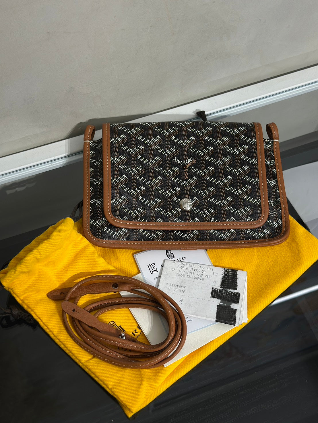 GOYARD Plumet 信封小包 - 棕