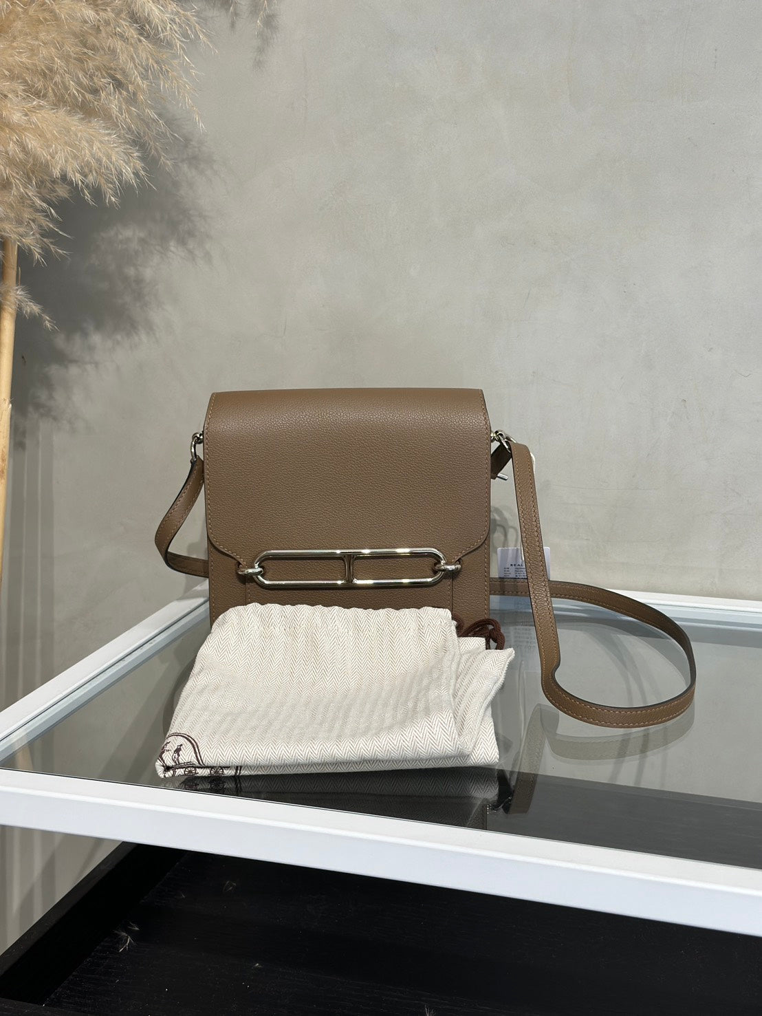 HERMES Mini Roulis - Beige De Weimar D0 威瑪犬銀拚藍 D