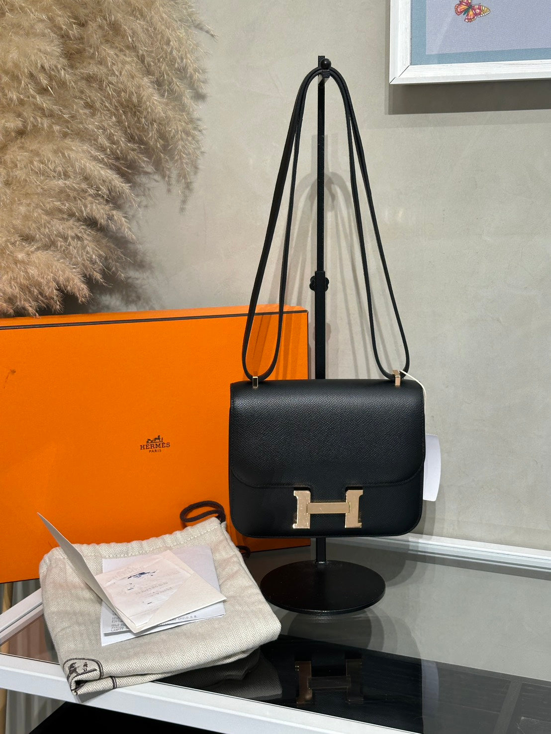 HERMES Mini Constance 19 - Noir 89 黑玫瑰金 C