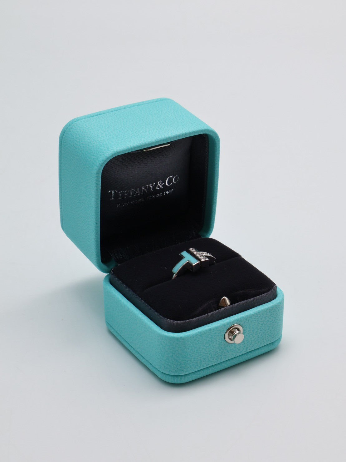Tiffany&Co Wire 鑽石及綠松石線圈戒指 - 0.07carat