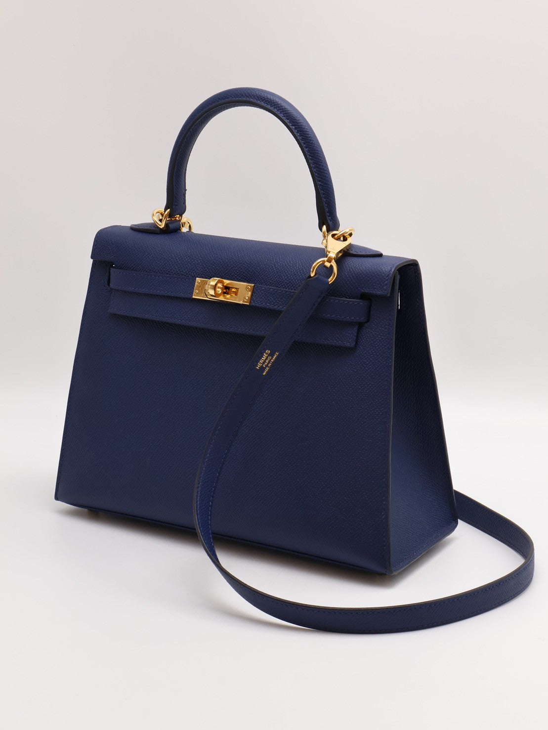 HERMES Kelly 25 - 海軍藍金 W