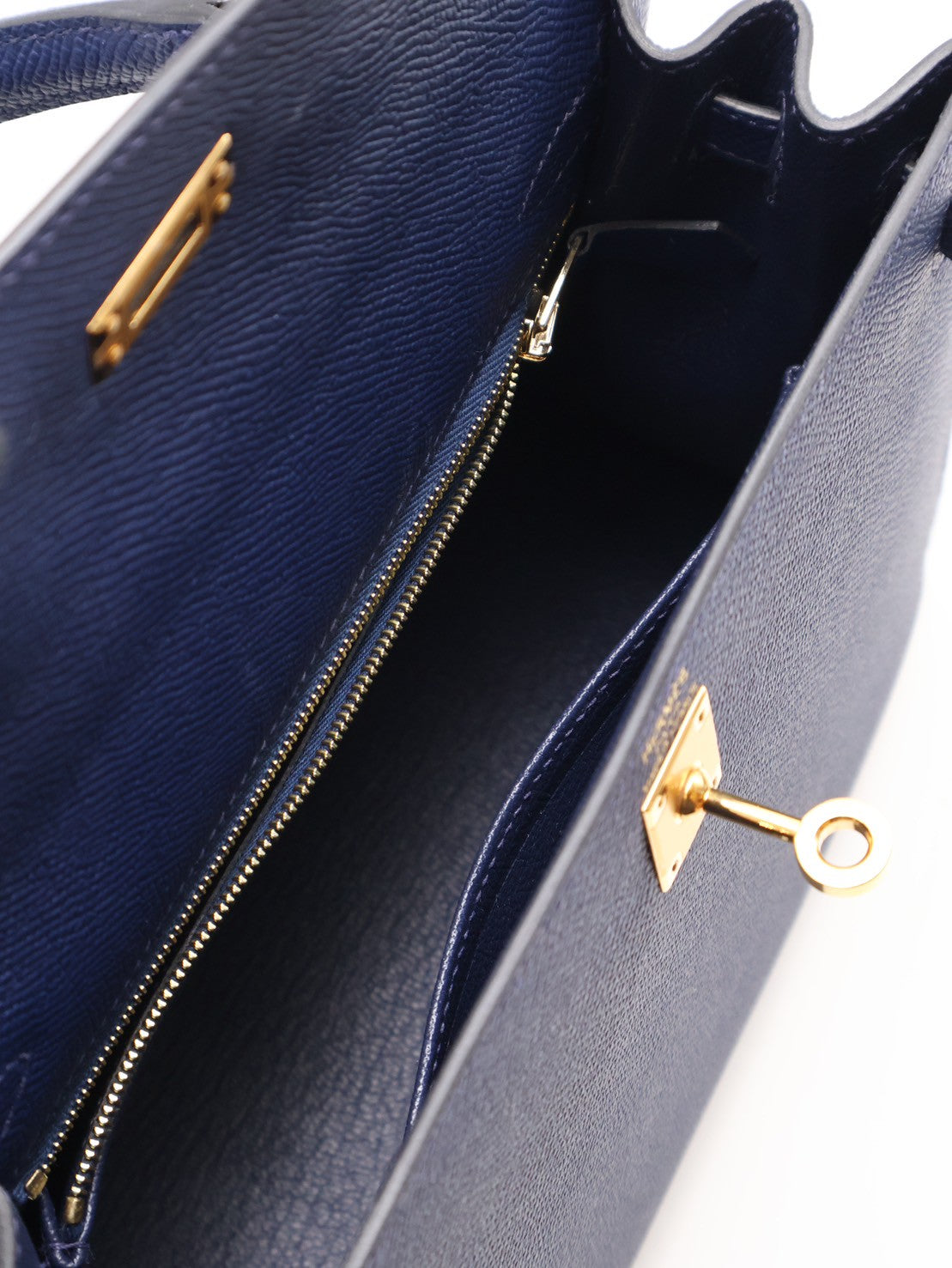 HERMES Kelly 25 - 海軍藍金 W