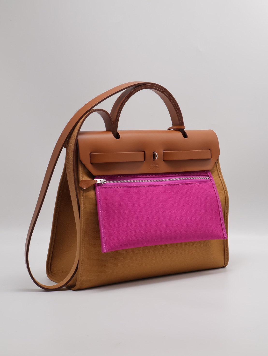 HERMES Herbag zip 31 - 金棕 / 玉蘭粉 Z