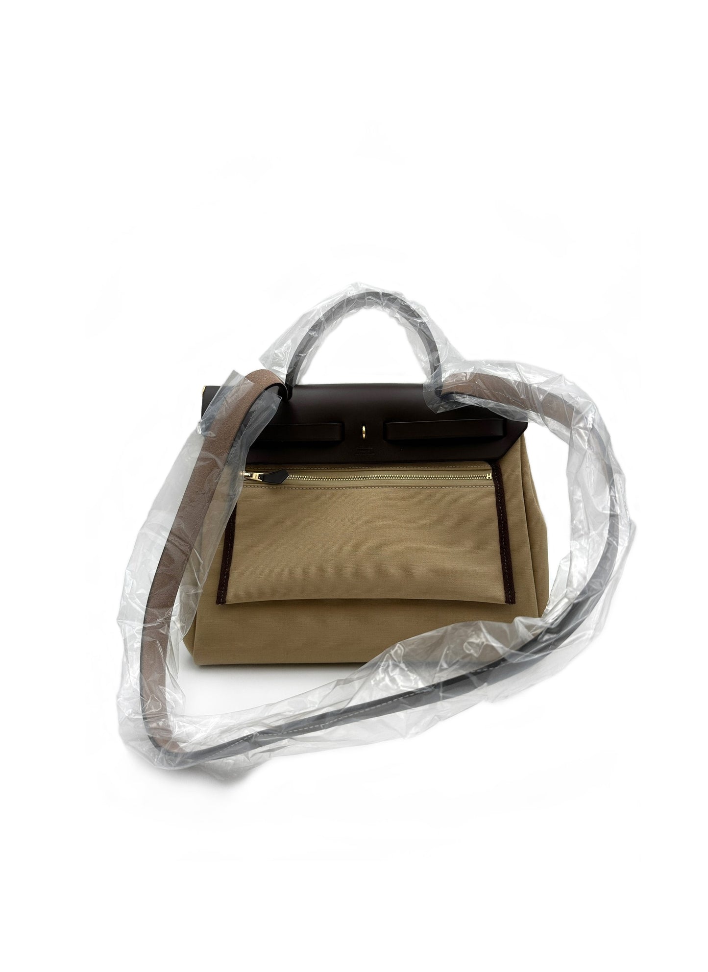 HERMES Herbag zip 31 - 風衣卡其色 / 烏木色