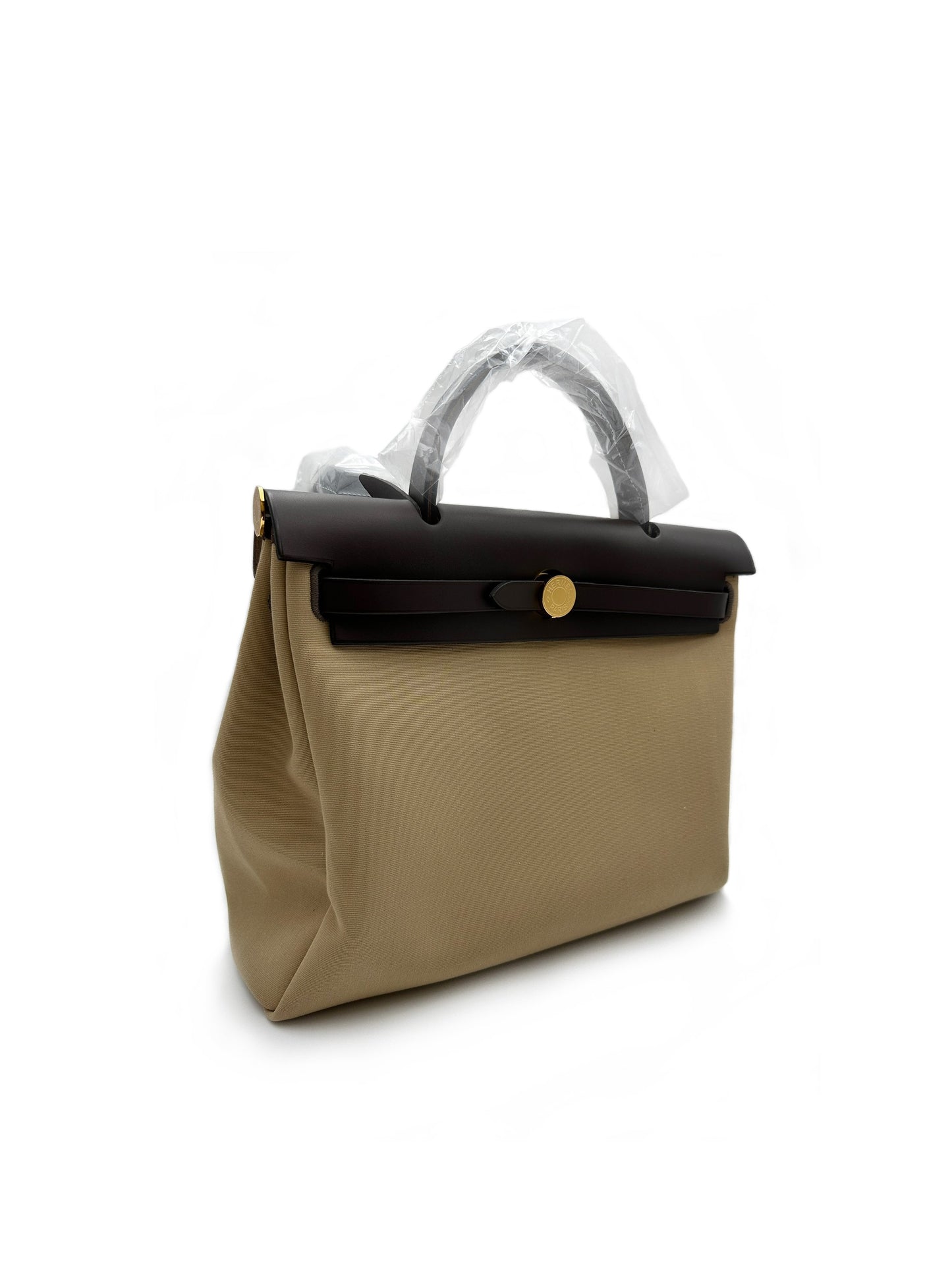 HERMES Herbag zip 31 - 風衣卡其色 / 烏木色