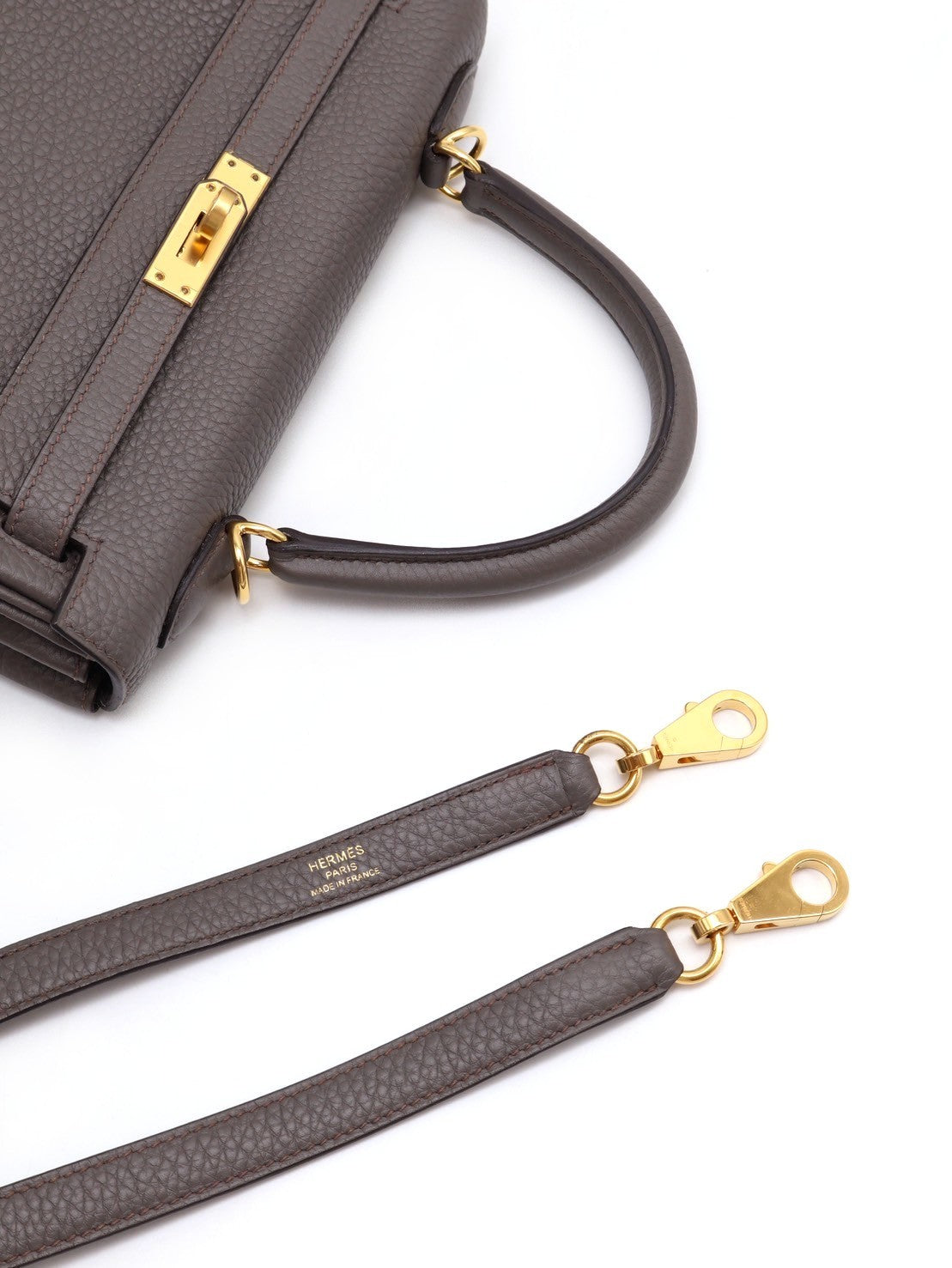 HERMES Kelly 25 - 錫器灰金
