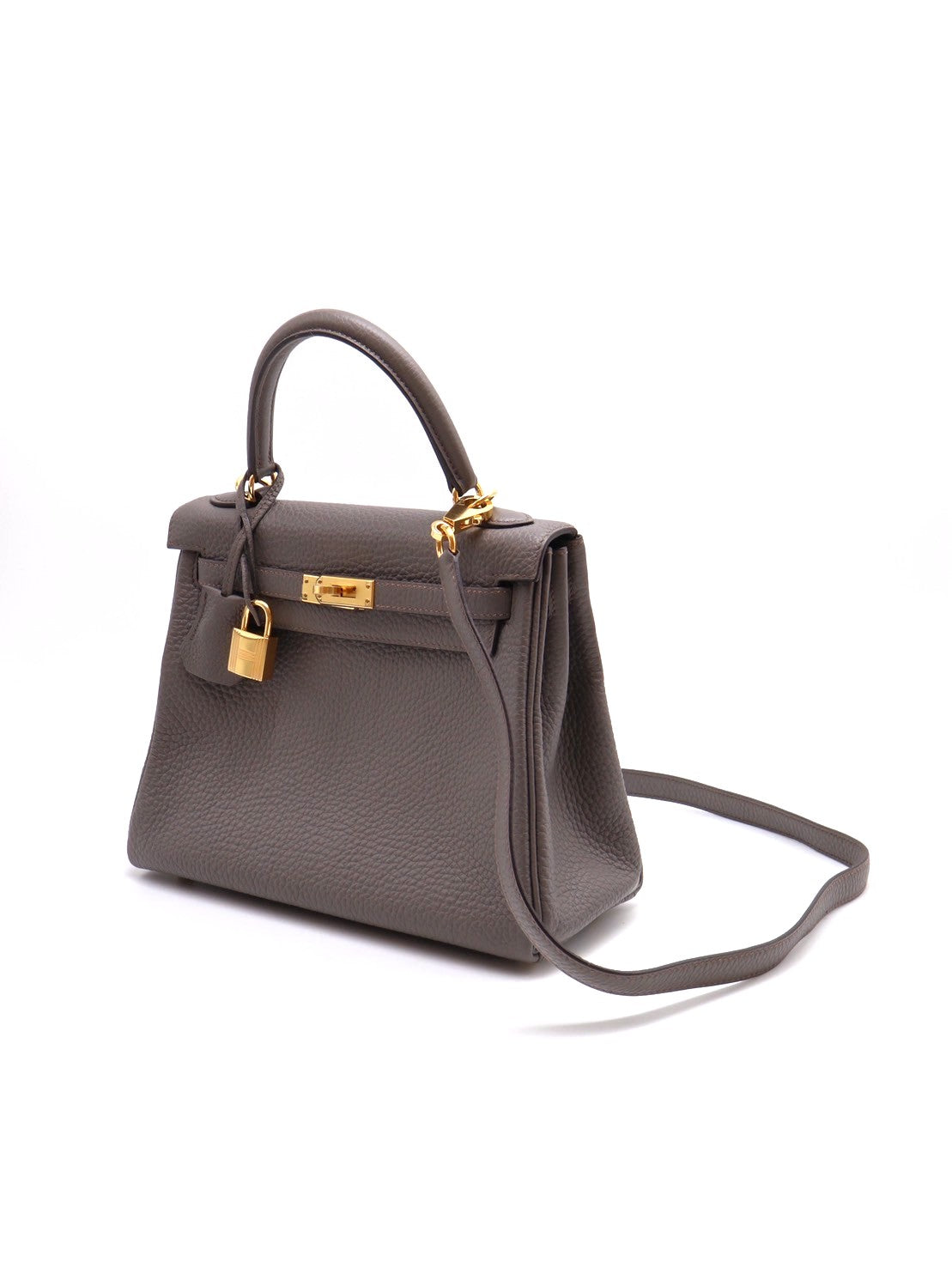 HERMES Kelly 25 - 錫器灰金