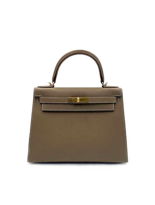 HERMES Kelly 28 - 灰金
