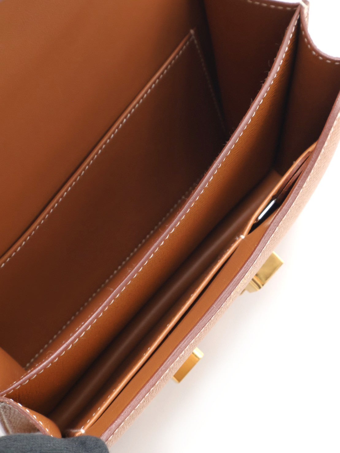 HERMES Mini constance 19 - 金棕金