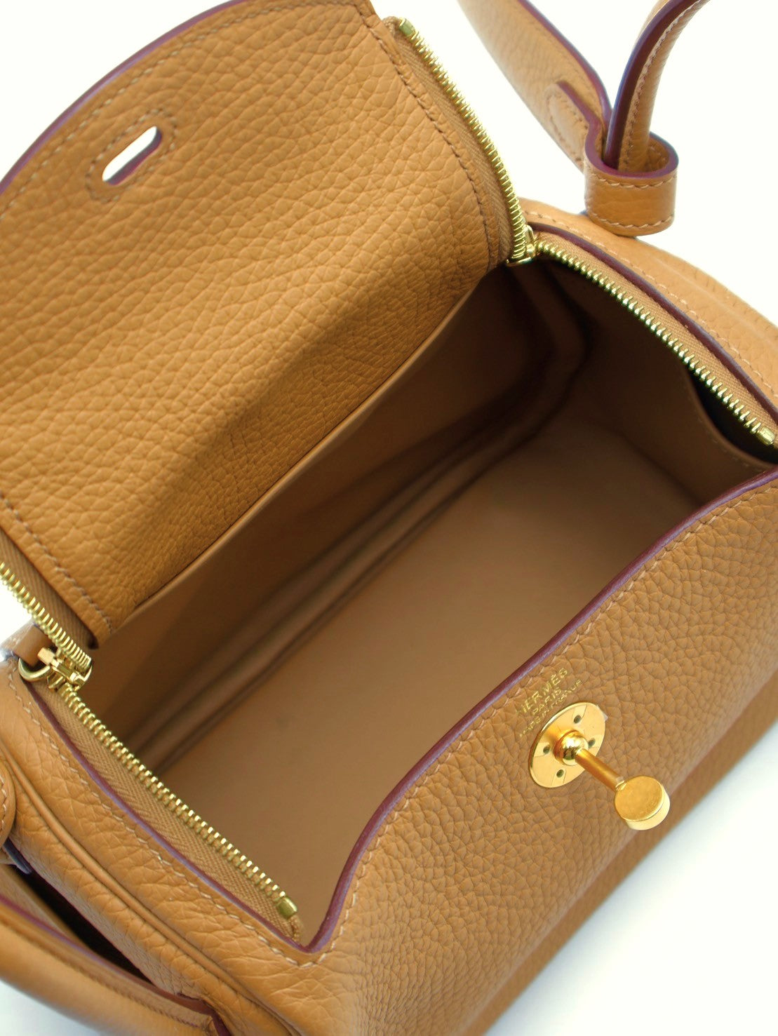HERMES Mini lindy - 餅乾金