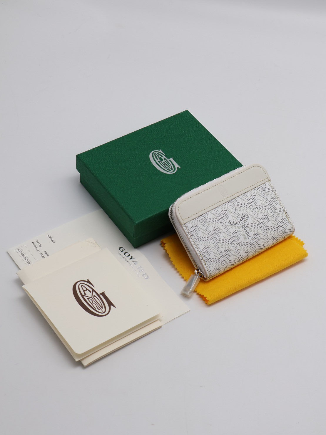 GOYARD Matignon拉鍊零錢包 - 迷你白