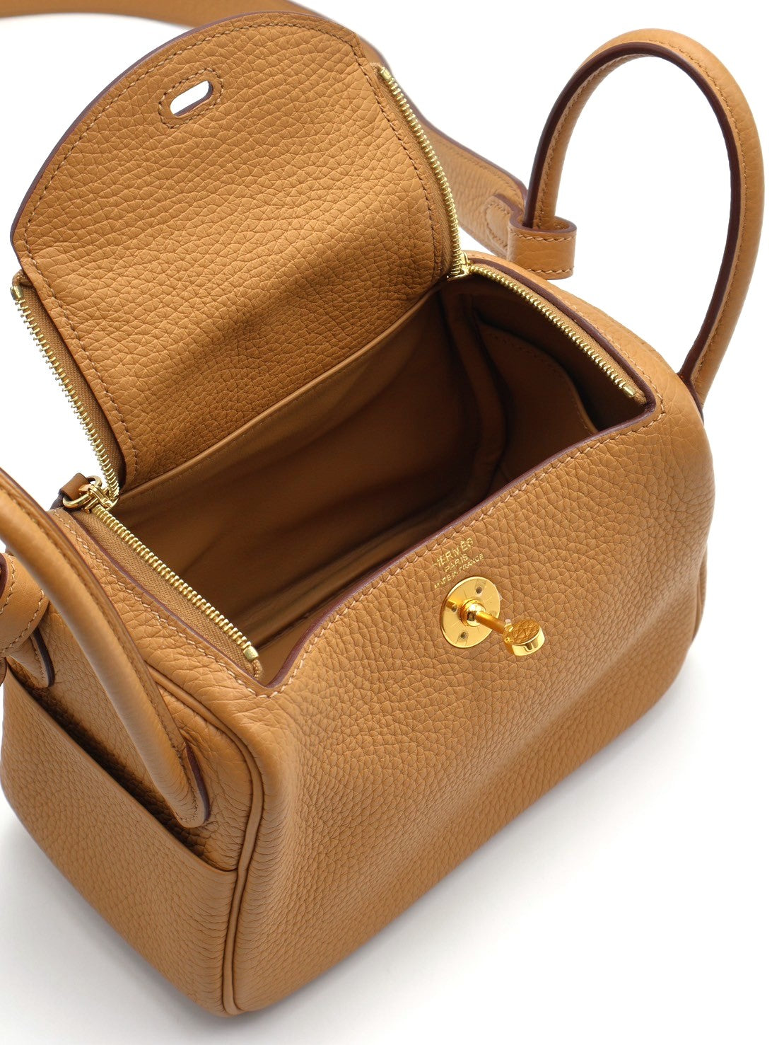 HERMES Mini lindy - 餅乾金
