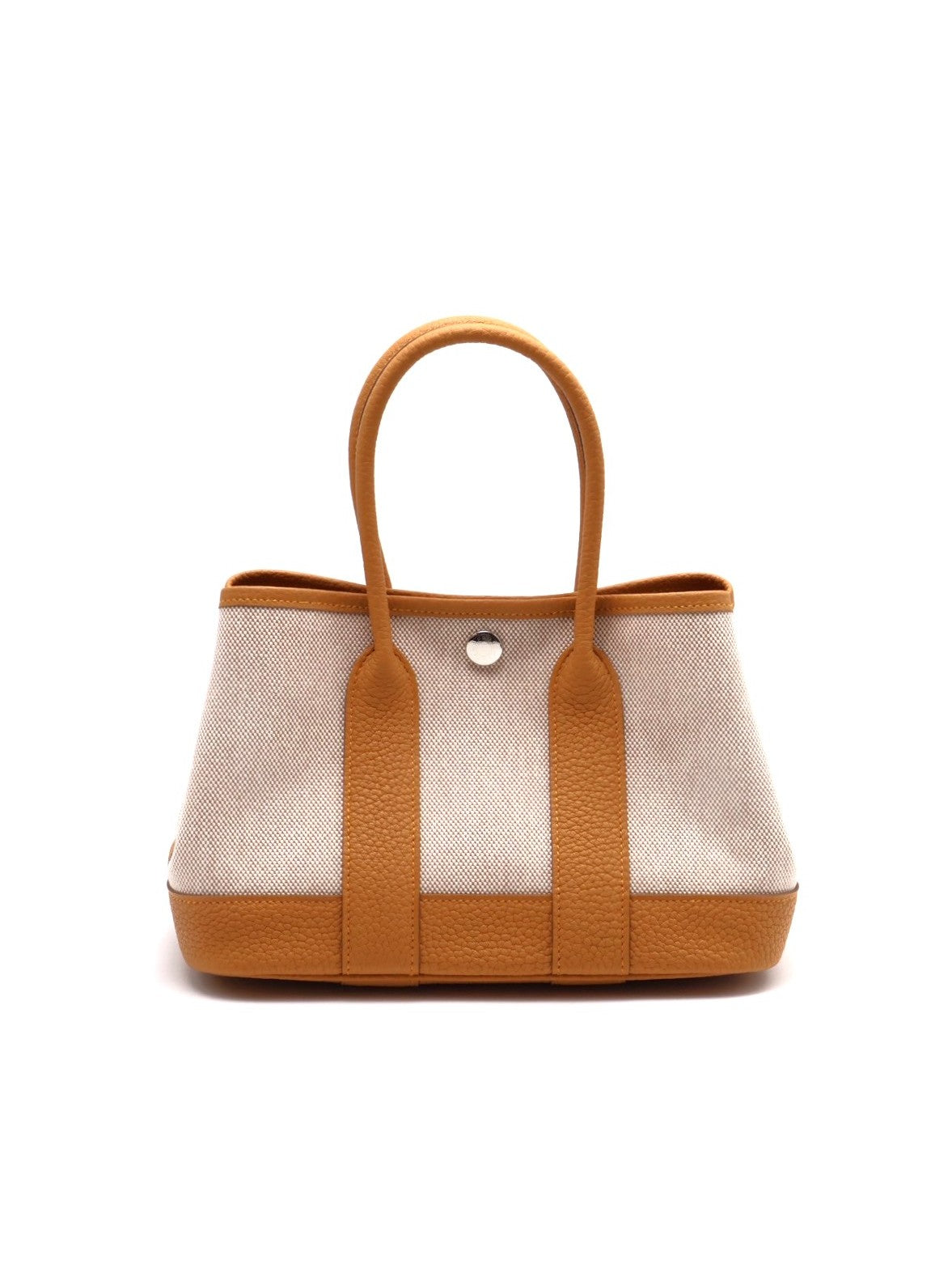 HERMES Mini garden party - 帆布沙灘金