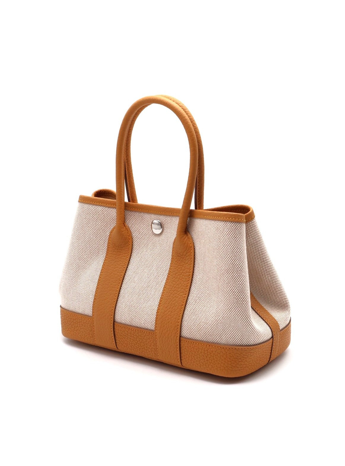 HERMES Mini garden party - 帆布沙灘金