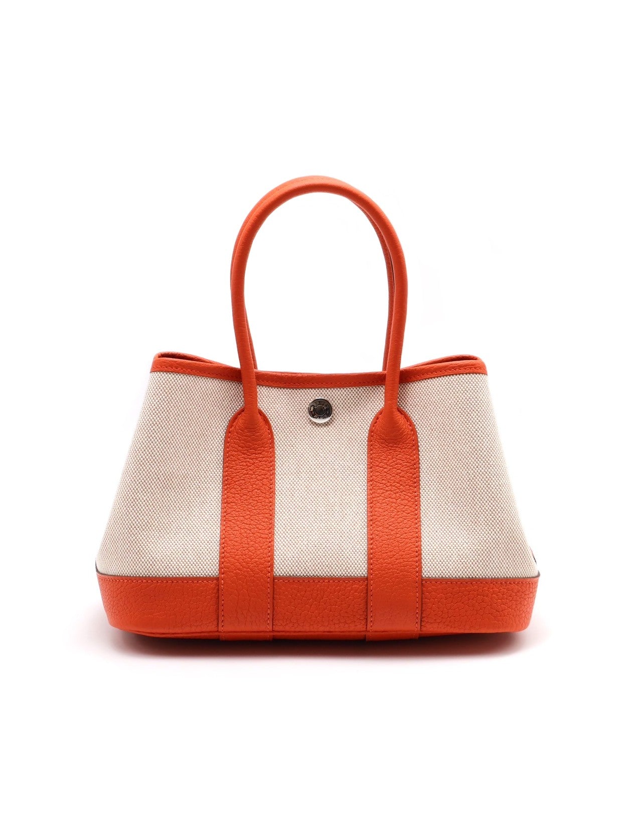 HERMES Mini garden party - 帆布火焰橙