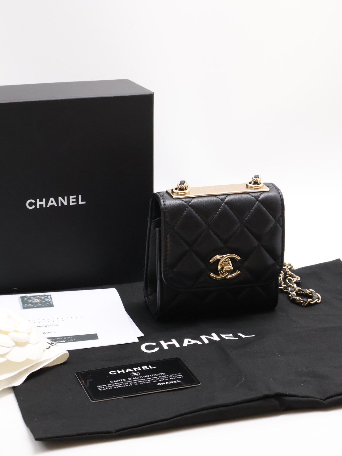 CHANEL Mini trendy cc - 黑金31開