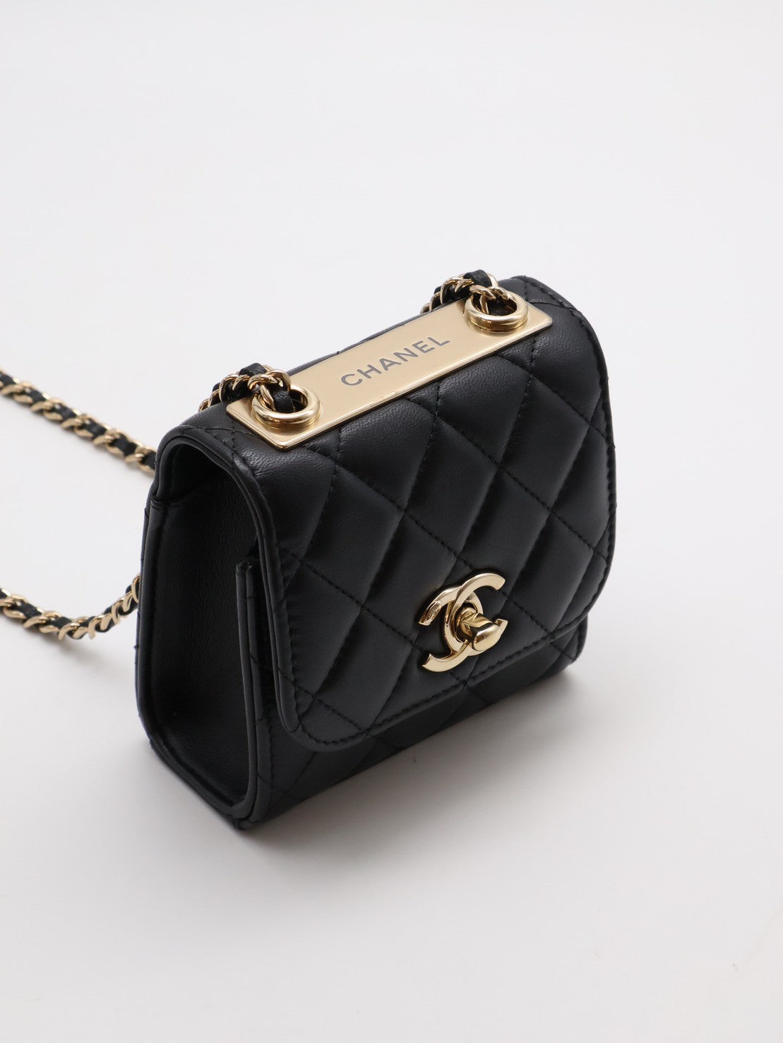 CHANEL Mini trendy cc - 黑金31開