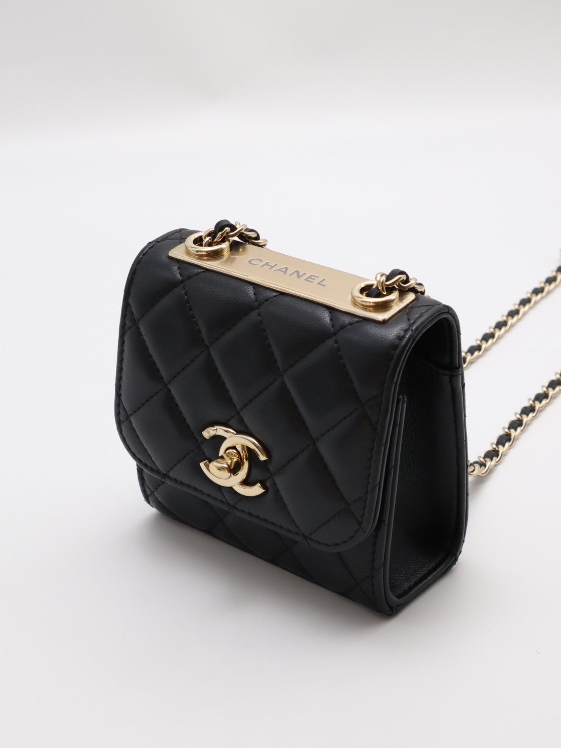 CHANEL Mini trendy cc - 黑金31開