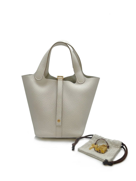 HERMES Picotin 18 - 奶灰白金