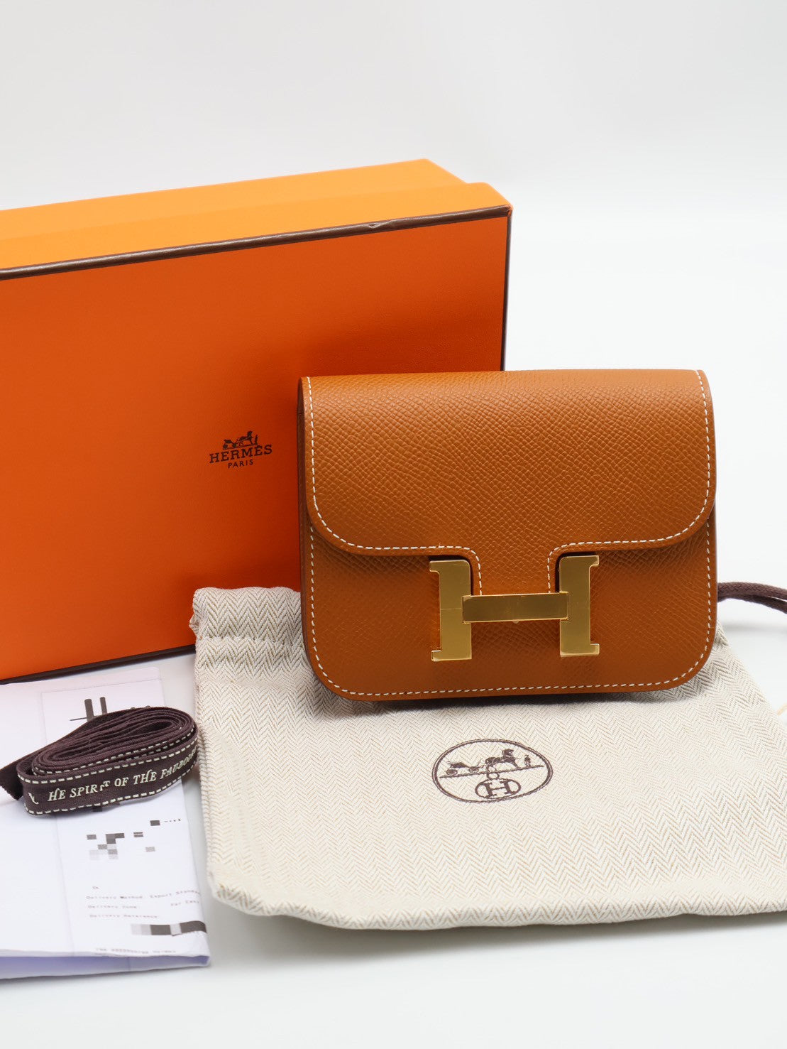 HERMES Constance slim - 金棕金 W