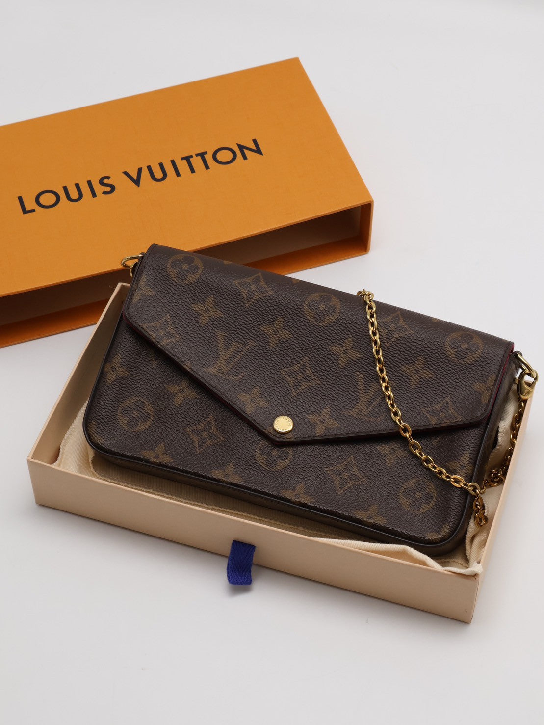LOUIS VUITTON 經典三合一WOC鍊包 - 玫紅