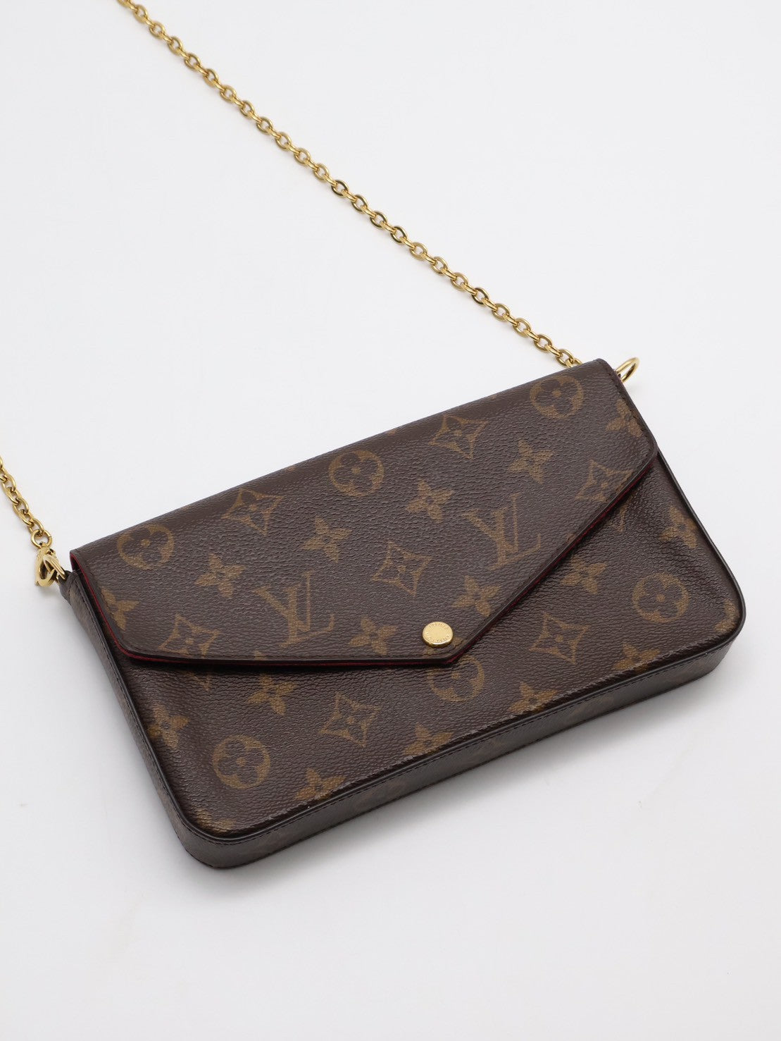 LOUIS VUITTON 經典三合一WOC鍊包 - 玫紅