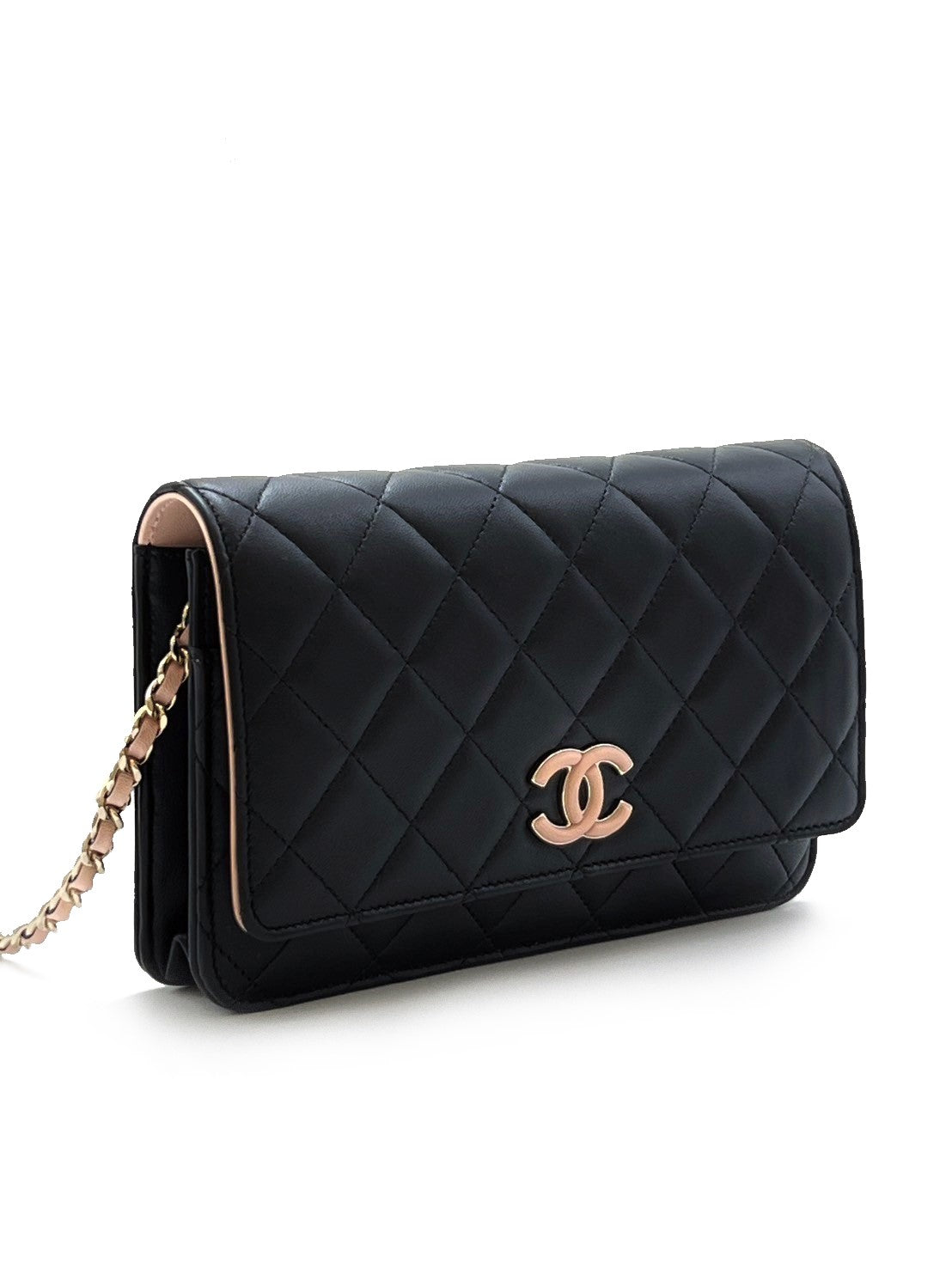 CHANEL 24C季節款拚色WOC - 黑粉