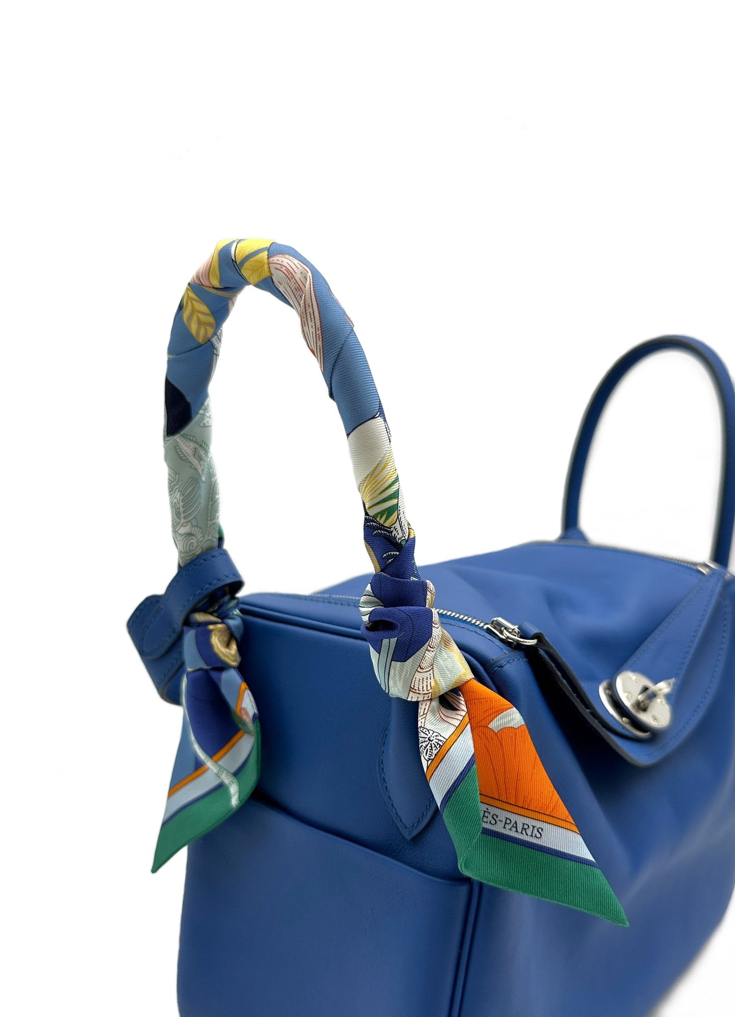 HERMES Lindy 26 - 法國藍銀