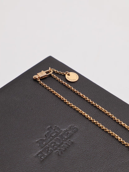 HERMES Clou'd H 18K玫瑰金鑽石手鍊 - 小號 0.15carat