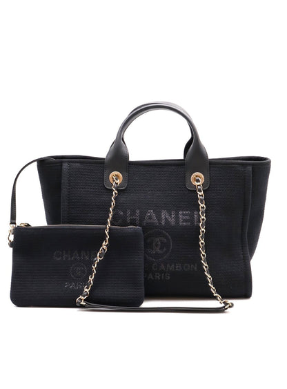 CHANEL Tote沙灘包小號 - 黑