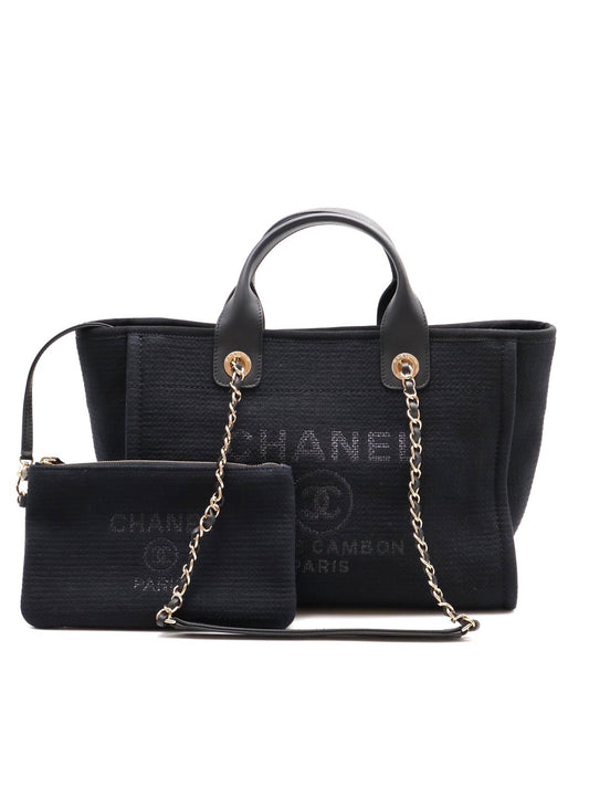 CHANEL Tote沙灘包小號 - 黑