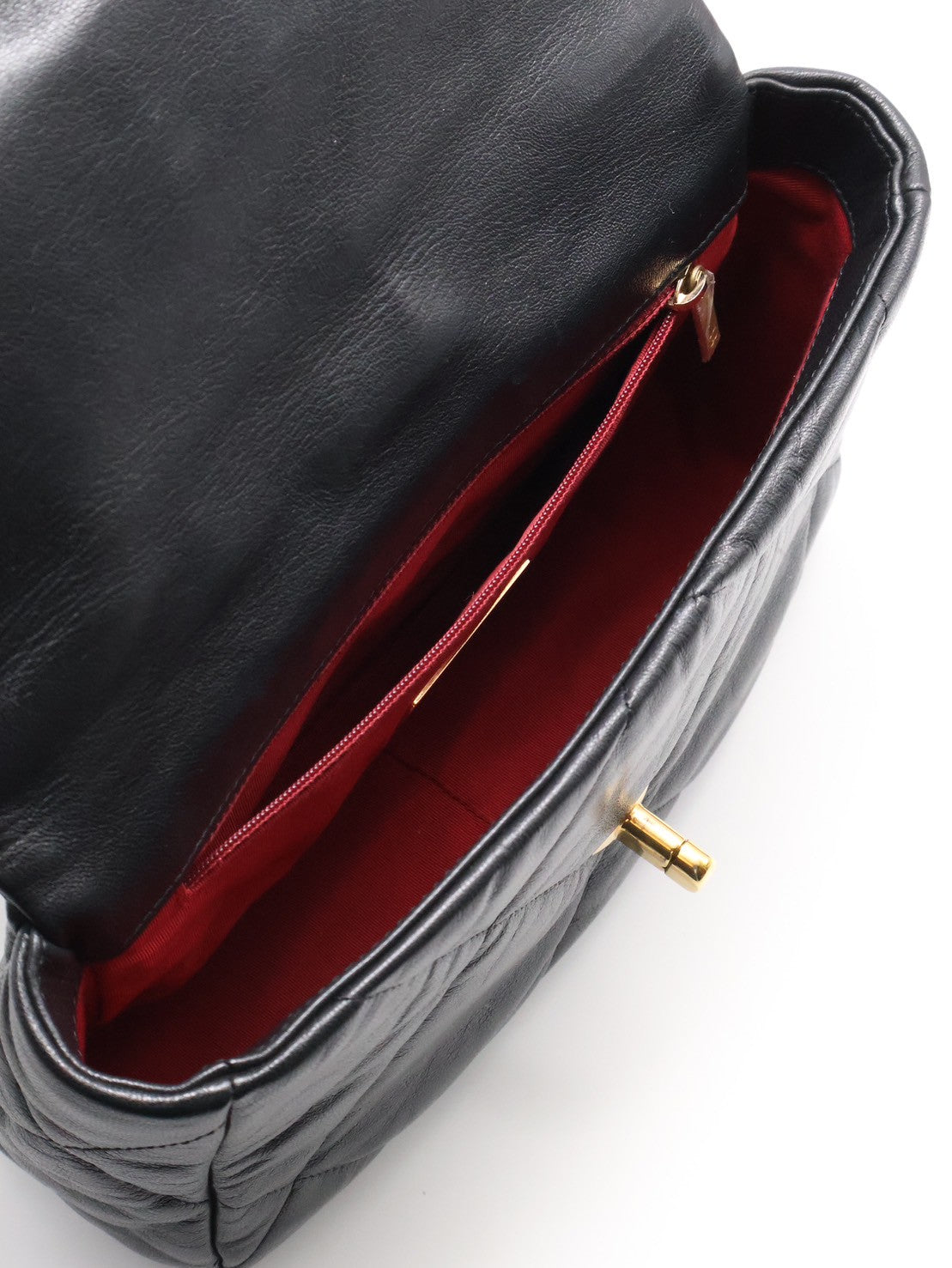 CHANEL 19 Bag 菱格紋羊皮手提肩背包 26 - 黑金29開