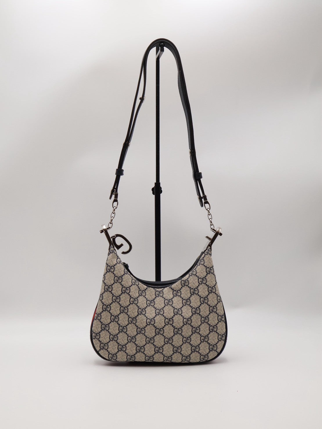 GUCCI Attache帆布斜背包 - 小號藍
