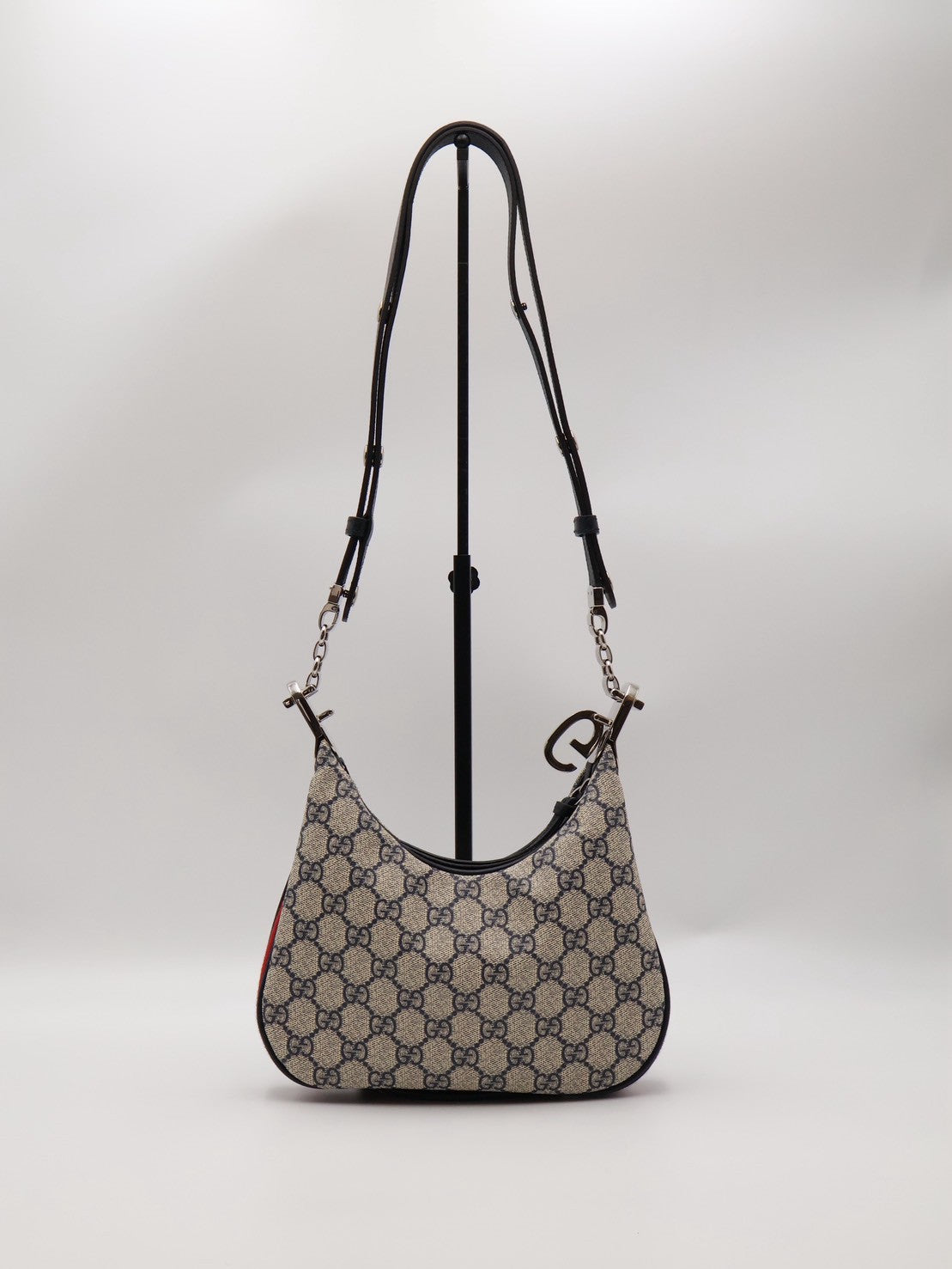 GUCCI Attache帆布斜背包 - 小號藍
