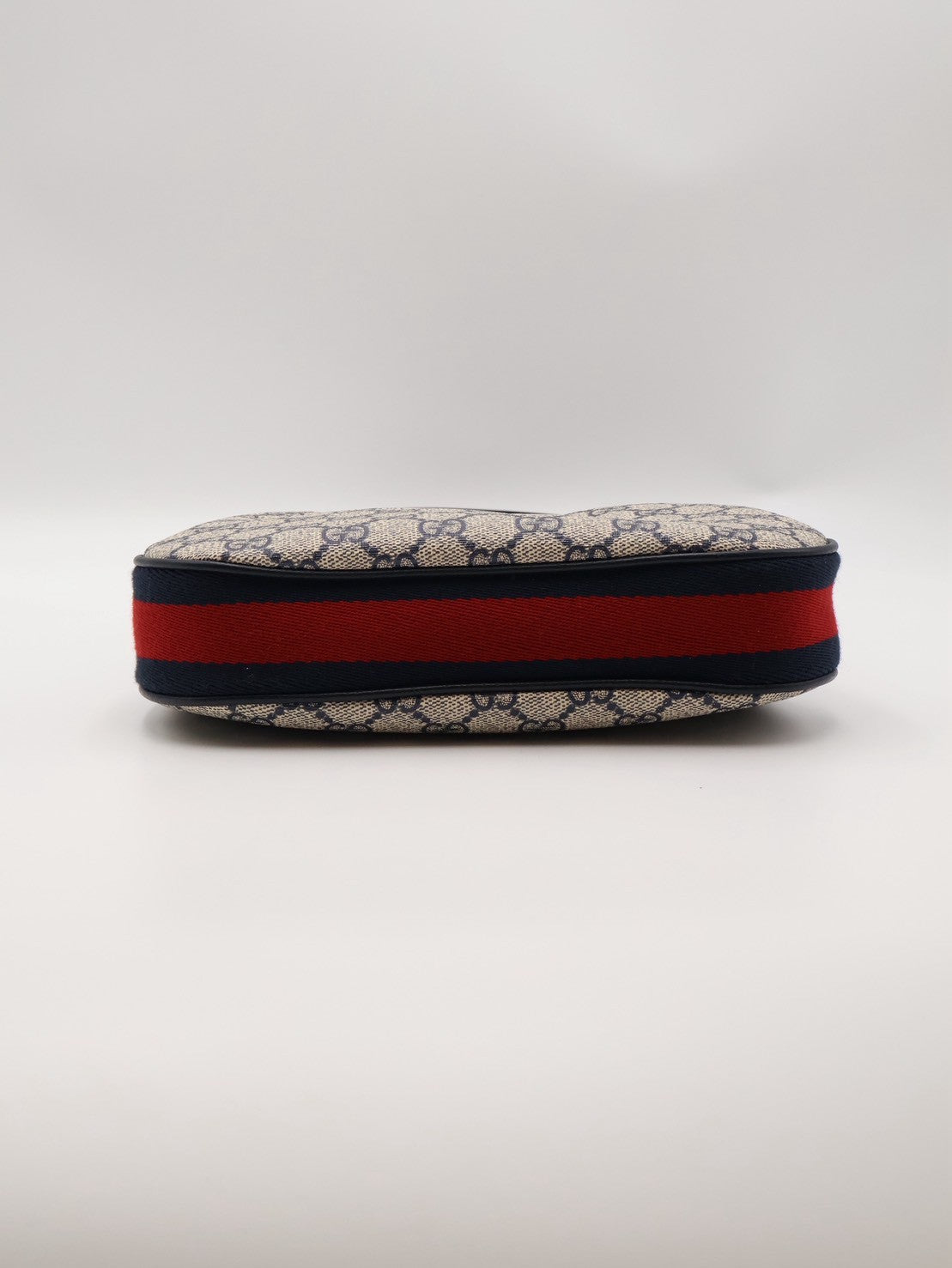GUCCI Attache帆布斜背包 - 小號藍