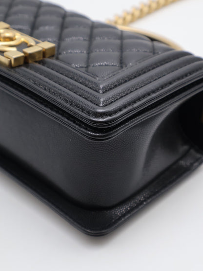 CHANEL 23B Handle boy 20  - 黑金