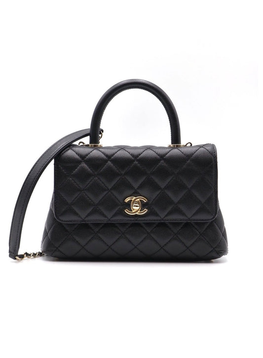 CHANEL Coco Handle - 小號黑金
