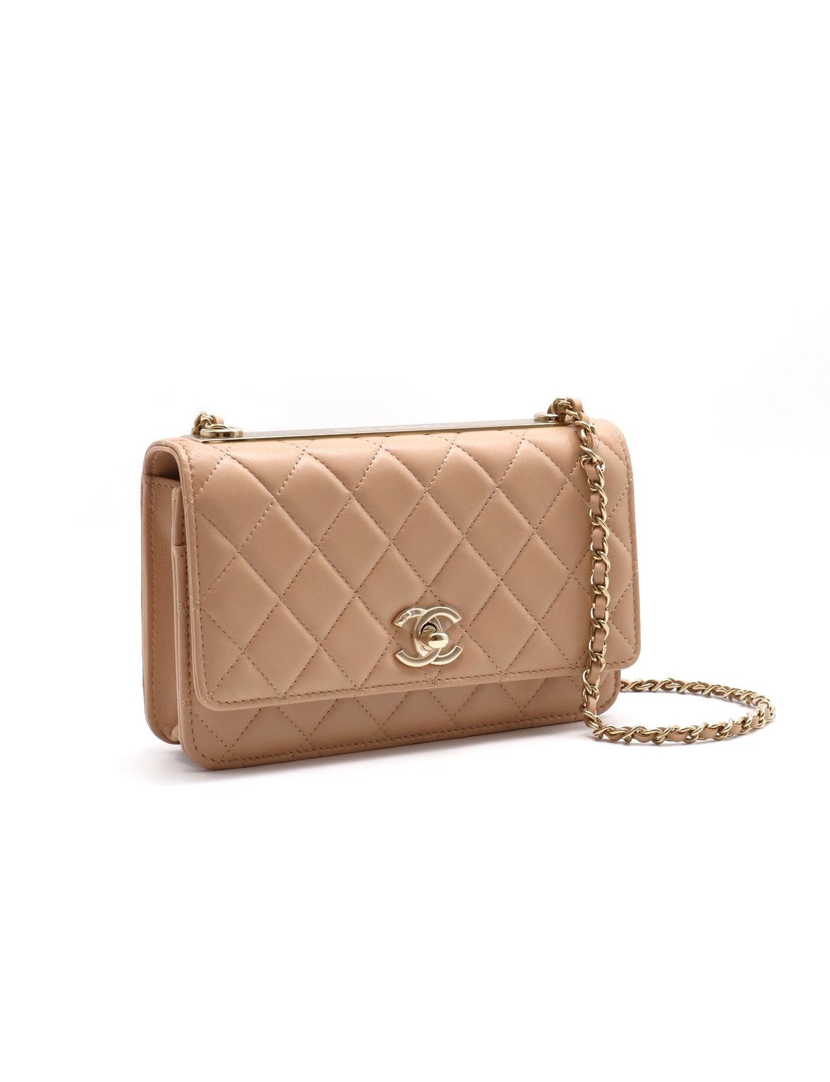 CHANEL 22S Trendy WOC - 奶茶金