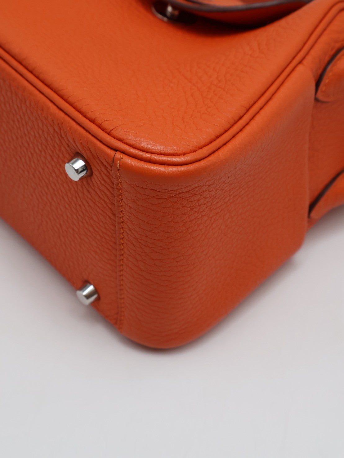 HERMES Mini Lindy - Capucine 9T 火焰橙銀 U