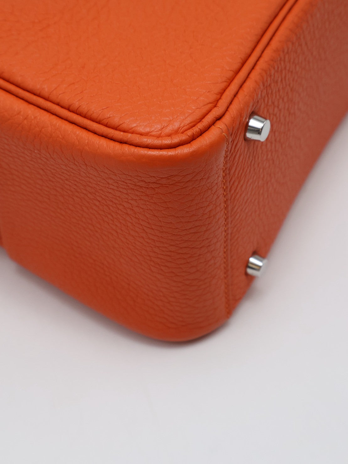 HERMES Mini Lindy - Capucine 9T 火焰橙銀 U