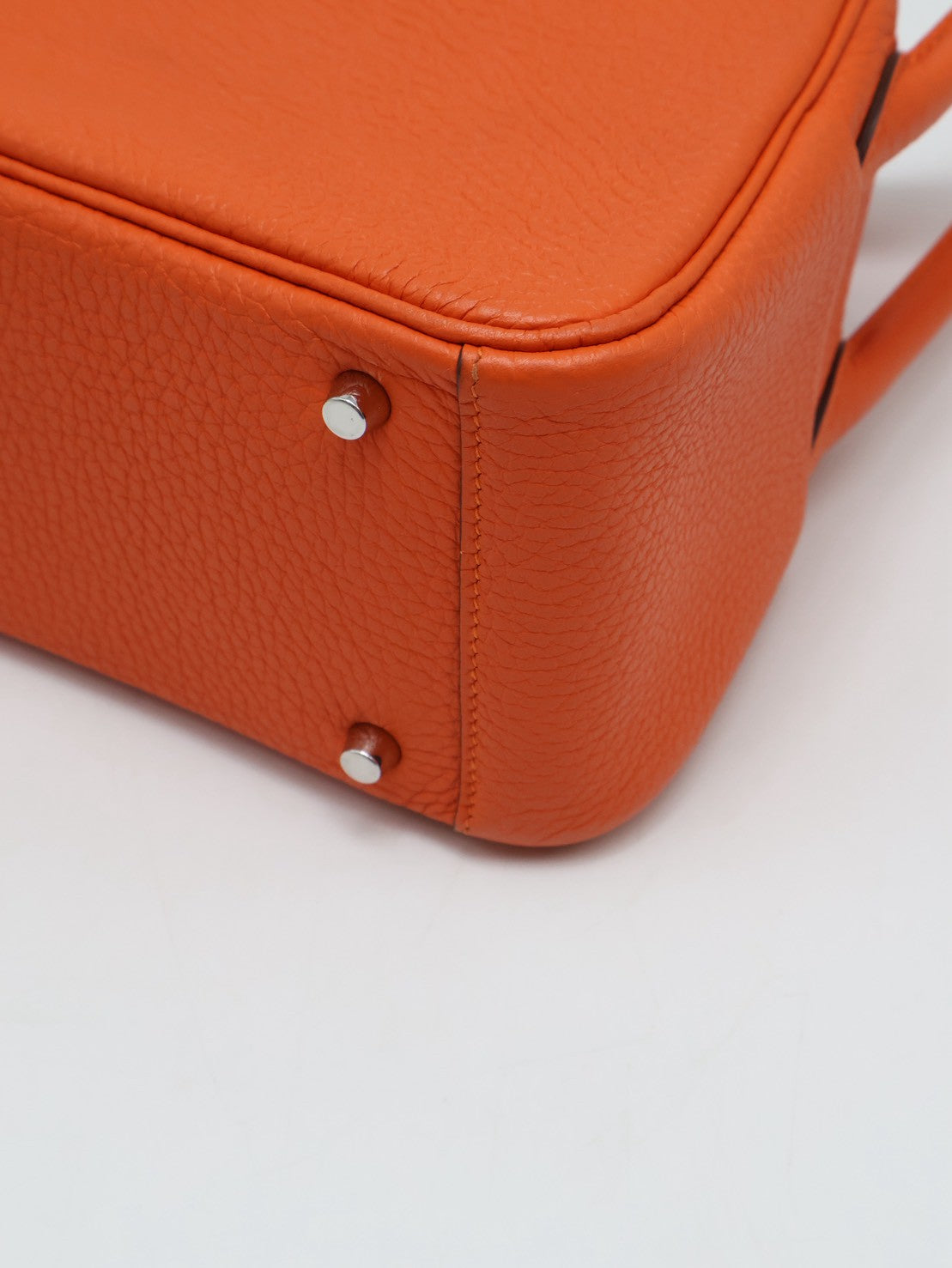 HERMES Mini Lindy - Capucine 9T 火焰橙銀 U