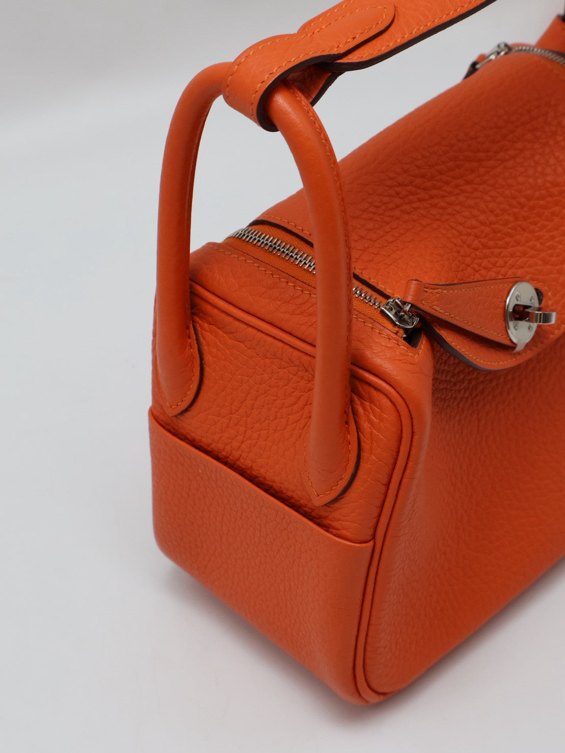 HERMES Mini Lindy - Capucine 9T 火焰橙銀 U