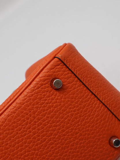 HERMES Mini Lindy - Capucine 9T 火焰橙銀 U