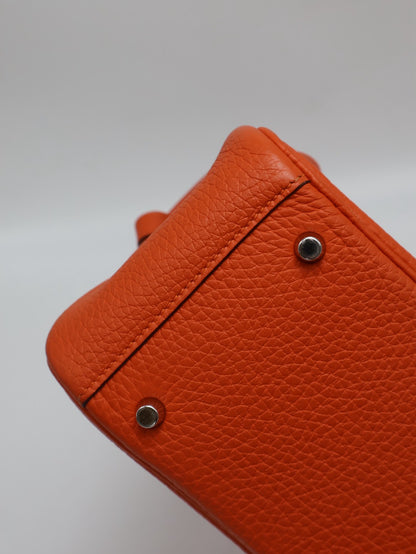HERMES Mini Lindy - Capucine 9T 火焰橙銀 U