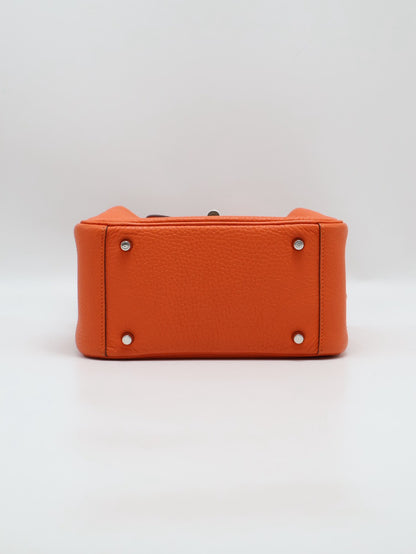 HERMES Mini Lindy - Capucine 9T 火焰橙銀 U