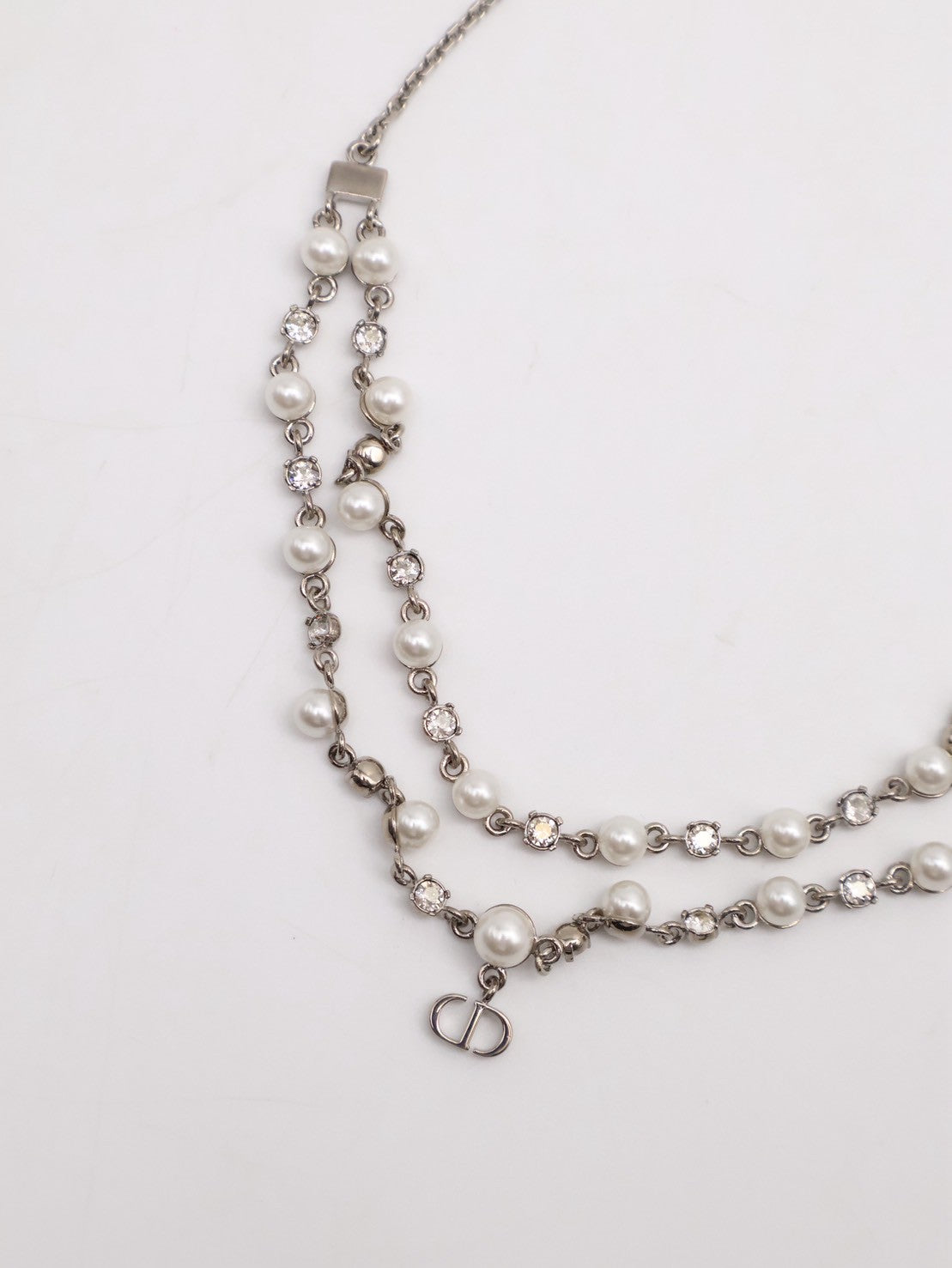 DIOR Petit CD Treasure珍珠頸鍊
